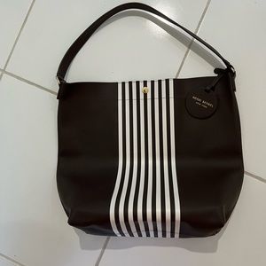 HENRI BENDEL XL CENTENNIAL STRIPE TOTE